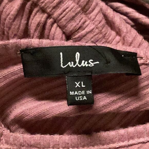 Lulu’s Mauve Ribbed Jumpsuit - Picture 5 of 7